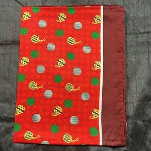 Holiday silk scarf